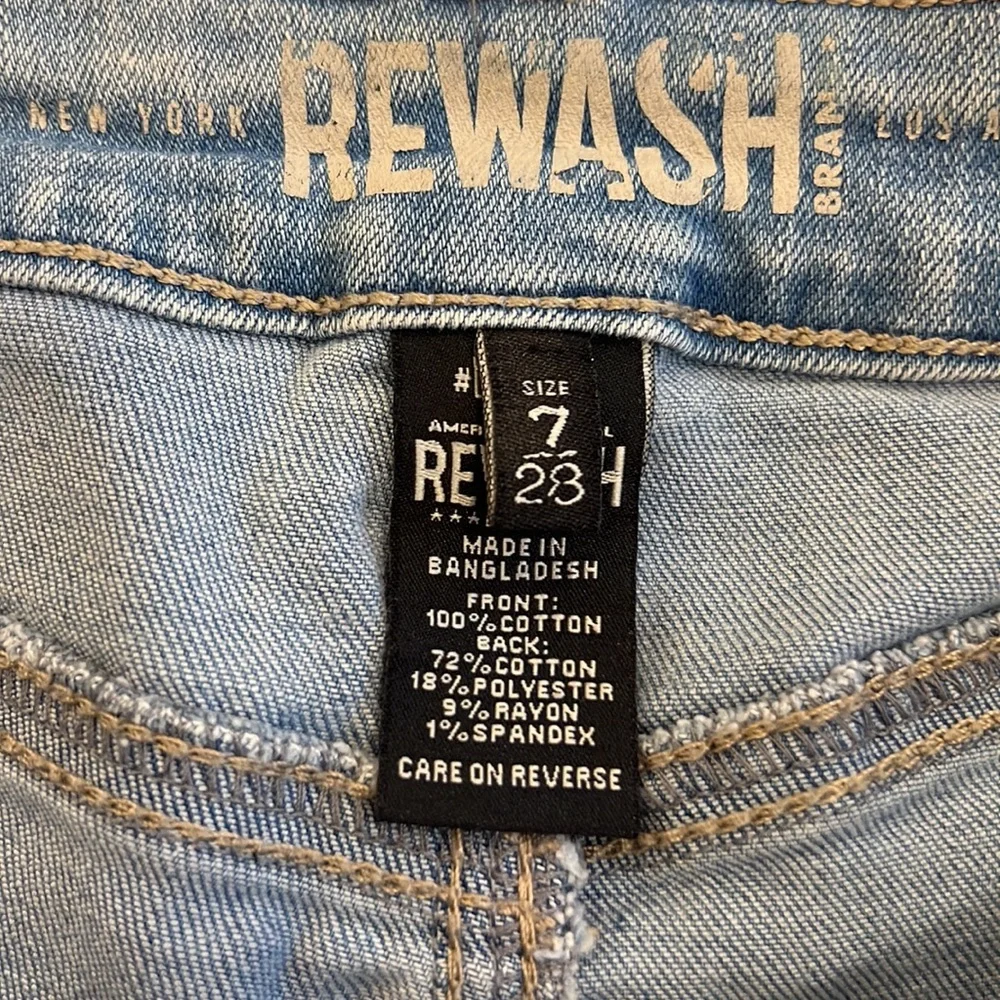Rewash Vintage Reunion Frayed The Wedge Super
High Rise Shorts Junior Size 7 - Picture 5 of 9